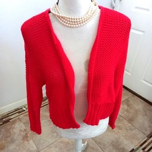 Aerie Red Knit Cardigan